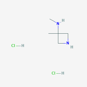 molecular formula C5H14Cl2N2 B8095334 N,3-Dimethyl-3-azetidinamine dihydrochloride 