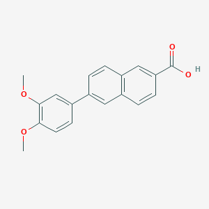 molecular formula C19H16O4 B8095377 6-(3,4-Dimethoxy-phenyl)-naphthalene-2-carboxylic acid 