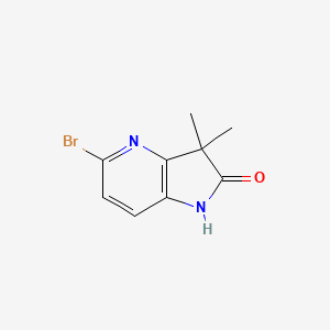 5-Bromo-3,3-dimethyl-1H,2H,3H-pyrrolo[3,2-b]pyridin-2-one