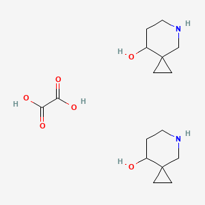 molecular formula C16H28N2O6 B8095444 5-Azaspiro[2.5]octan-8-ol hemioxalate 