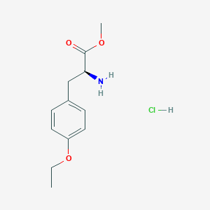 molecular formula C12H18ClNO3 B8095458 O-Ethyl-L-tyrosine methyl ester HCl 