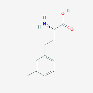 molecular formula C11H15NO2 B8095502 (S)-2-Amino-4-(3-methylphenyl)butanoic acid 