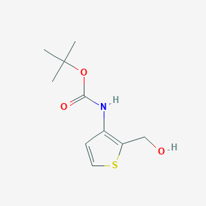 molecular formula C10H15NO3S B8095504 (3-Boc-amino-thiophen-2-yl)-methanol 