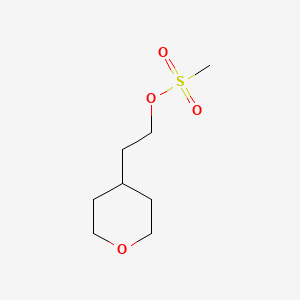 molecular formula C8H16O4S B8095507 2-(四氢-2H-吡喃-4-基)乙基甲磺酸酯 