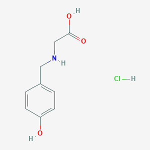 molecular formula C9H12ClNO3 B8095509 N-[(4-Hydroxyphenyl)methyl]glycine hydrochloride 
