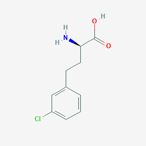 molecular formula C10H12ClNO2 B8095539 (R)-3-Chloro-homophenylalanine 