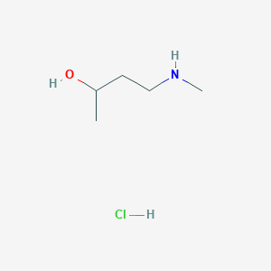 molecular formula C5H14ClNO B8095572 4-(Methylamino)-2-butanol hydrochloride 