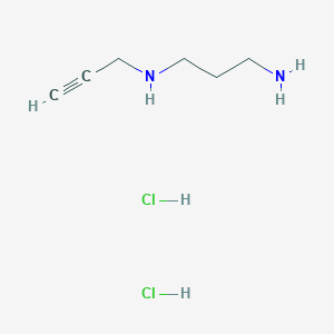 molecular formula C6H14Cl2N2 B8095622 N'-prop-2-ynylpropane-1,3-diamine;dihydrochloride 