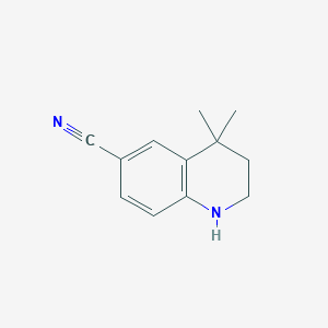 4,4-Dimethyl-1,2,3,4-tetrahydro-quinoline-6-carbonitrile