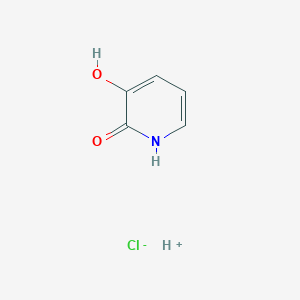 molecular formula C5H6ClNO2 B8095660 hydron;3-hydroxy-1H-pyridin-2-one;chloride 