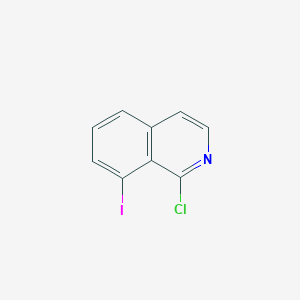 molecular formula C9H5ClIN B8095681 1-Chloro-8-iodo-isoquinoline 