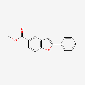 molecular formula C16H12O3 B8095706 2-苯基苯并呋喃-5-甲酸甲酯 