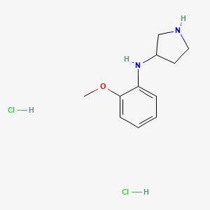 molecular formula C11H18Cl2N2O B8095740 N-(2-Methoxyphenyl)-3-pyrrolidinamine dihydrochloride 