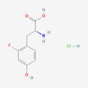 molecular formula C9H11ClFNO3 B8095747 2-Fluoro-D-tyrosinehydrochloride CAS No. 2097073-12-4