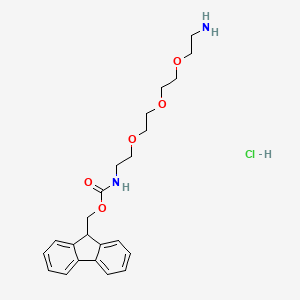molecular formula C23H31ClN2O5 B8095772 FmocNH-PEG3-CH2CH2NH2 HCl 