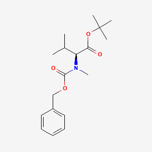 molecular formula C18H27NO4 B8095786 N-Methyl-N-Cbz-L-valine tert-butyl ester 