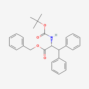 molecular formula C27H29NO4 B8095796 N-Boc-3,3-diphenyl-D-alanine Benzyl ester 