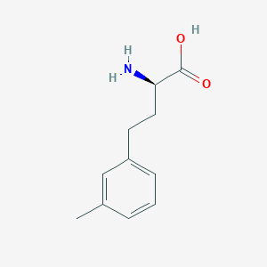 molecular formula C11H15NO2 B8095818 (R)-2-Amino-4-(3-methylphenyl)butanoic acid 