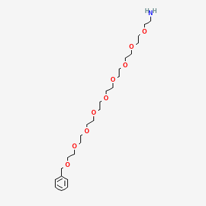 molecular formula C25H45NO9 B8095842 BnO-PEG8-CH2CH2NH2 
