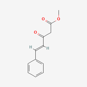 molecular formula C12H12O3 B8095885 3-Oxo-5-phenyl-4-pentenoic acid methyl ester 