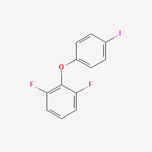 molecular formula C12H7F2IO B8095891 1,3-Difluoro-2-(4-iodophenoxy)benzene 