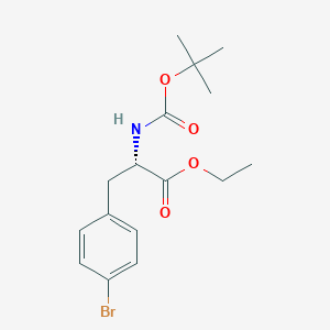molecular formula C16H22BrNO4 B8095918 N-Boc-4-bromo-L-phenylalanine ethyl ester 