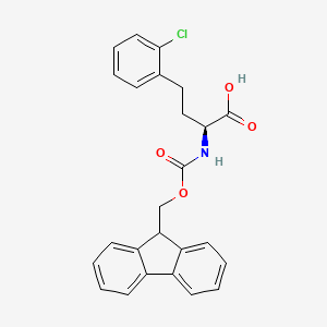 molecular formula C25H22ClNO4 B8096017 Fmoc-2-chloro-L-homophenylalanine 
