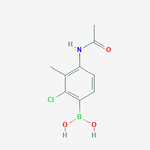 4-Acetamido-2-chloro-3-methylphenylboronic acid