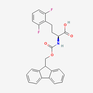 molecular formula C25H21F2NO4 B8096079 Fmoc-2,6-difluoro-L-homophenylalanine 