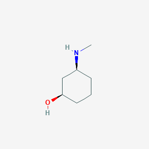 molecular formula C7H15NO B8096105 (1R,3S)-3-(methylamino)cyclohexan-1-ol 