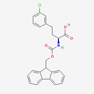 molecular formula C25H22ClNO4 B8096126 Fmoc-3-chloro-L-homophenylalanine 