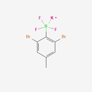 molecular formula C7H5BBr2F3K B8096150 Potassium (2,6-dibromo-4-methylphenyl)trifluoroborate 
