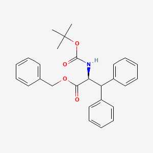 molecular formula C27H29NO4 B8096153 N-Boc-3,3-diphenyl-L-alanine Benzyl ester 