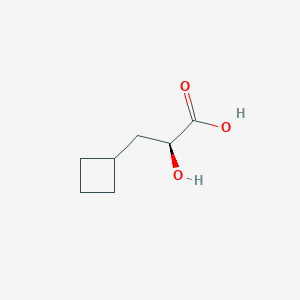 molecular formula C7H12O3 B8096164 (S)-a-Hydroxy-cyclobutanepropanoic acid 