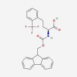 molecular formula C26H22F3NO4 B8096177 Fmoc-2-trifluoromethyl-L-homophenylalanine 