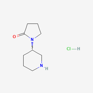 molecular formula C9H17ClN2O B8096194 1-(3s)-3-Piperidinyl-2-pyrrolidinone hydrochloride 
