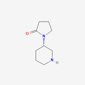molecular formula C9H16N2O B8096196 1-(3s)-3-Piperidinyl-2-pyrrolidinone 