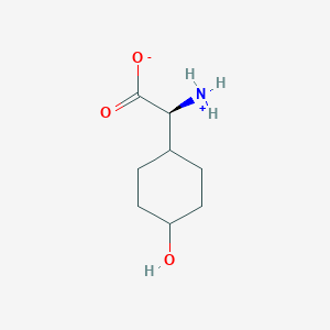 molecular formula C8H15NO3 B8096203 (2S)-2-azaniumyl-2-(4-hydroxycyclohexyl)acetate 