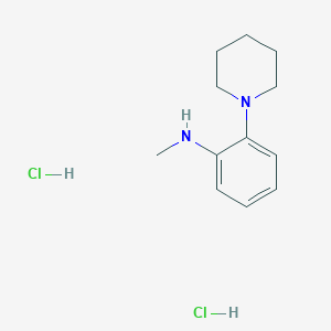 molecular formula C12H20Cl2N2 B8096233 N-Methyl-2-(piperidin-1-yl)aniline dihydrochloride 