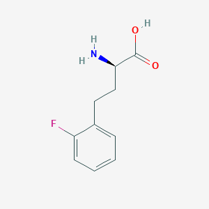 molecular formula C10H12FNO2 B8096277 2-Fluoro-D-homophenylalanine 