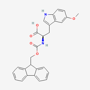 molecular formula C27H24N2O5 B8096325 N-Fmoc-5-methoxy-D-tryptophan 