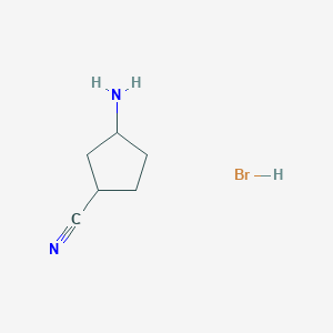 3-Aminocyclopentane-1-carbonitrile hydrobromide