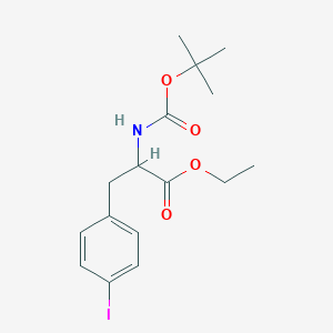 molecular formula C16H22INO4 B8096353 N-Boc-4-iodo-DL-phenylalanine ethyl ester 
