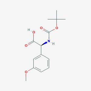 molecular formula C14H19NO5 B8096380 Boc-(s)-2-amino-2-(3-methoxyphenyl)acetic acid CAS No. 1228557-42-3