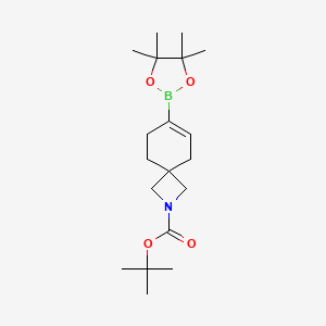 molecular formula C19H32BNO4 B8096387 2-Boc-2-Aza-spiro[3.5]non-6-ene-7-boronic acid pinacol ester 