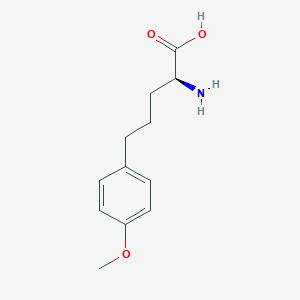 molecular formula C12H17NO3 B8096424 (S)-2-Amino-5-(4-methoxyphenyl)pentanoic acid CAS No. 56047-44-0