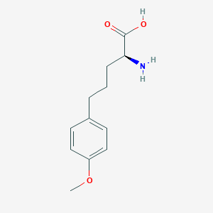 molecular formula C12H17NO3 B8096424 (S)-2-氨基-5-(4-甲氧基苯基)戊酸 CAS No. 56047-44-0