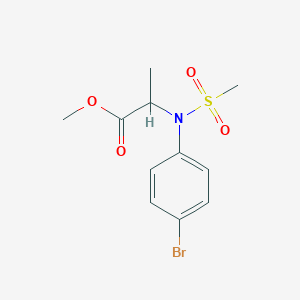 Methyl 2-[N-(4-bromophenyl)methanesulfonamido]propanoate