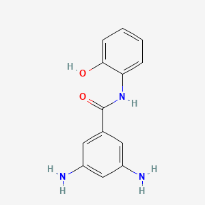 molecular formula C13H13N3O2 B8096464 3,5-Diamino-n-(2-hydroxyphenyl)benzamide 