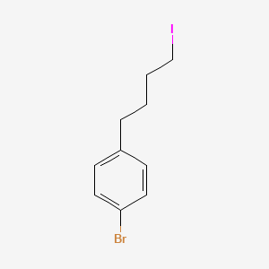 molecular formula C10H12BrI B8096484 1-(4-Iodobutyl)-4-bromobenzene 